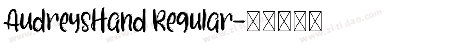 AudreysHand Regular字体转换